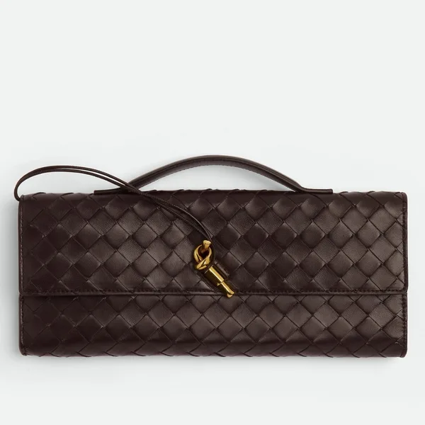 Bottega Veneta Andiamo Clutch with Handle in Fondant Intrecciato Lambskin product photo
