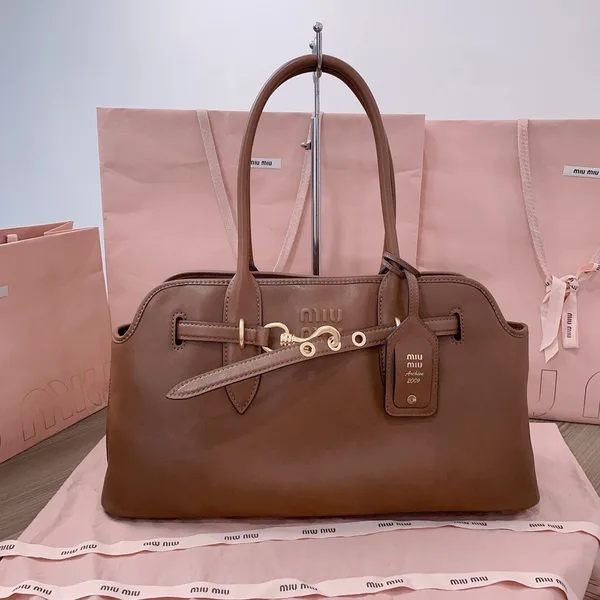 Miu Miu Aventure Leather Bag — Brown product photo