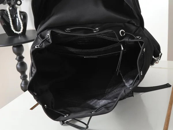 Prada Backpack in Black Re-Nylon product view 3