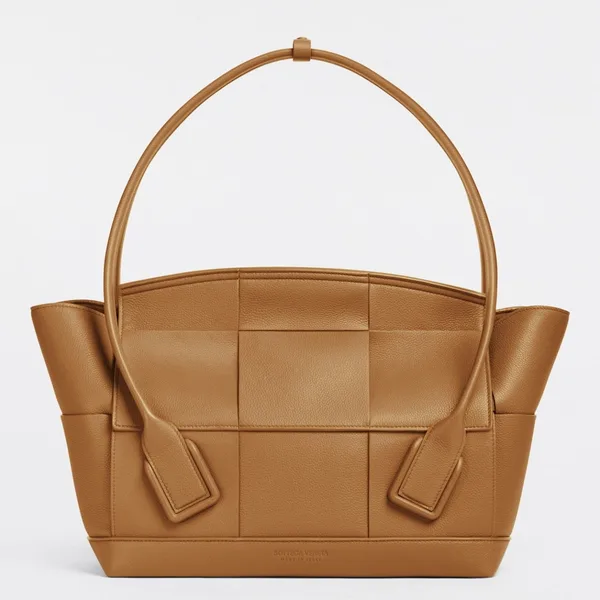 Bottega Veneta Arco Medium Bag In Caramel Grained Leather product photo