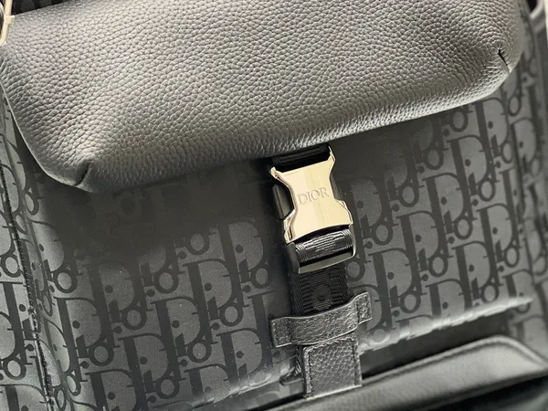 Dior Explorer Tote Bag In Black Dior Oblique Mirage Technical Fabric product view 10