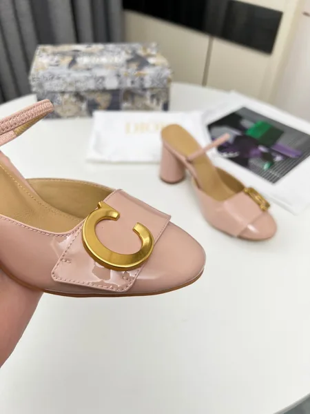 Dior C’est Slingback Pumps 80MM in Nude Patent Calfskin product view 8