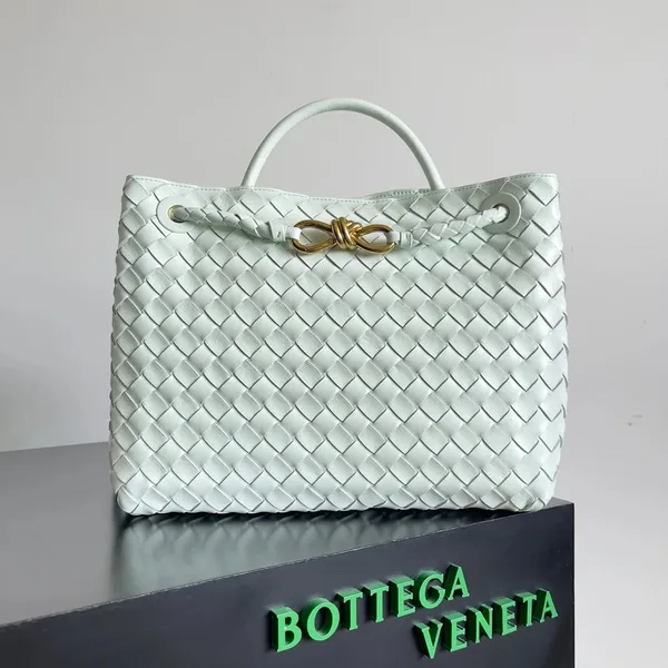Bottega Veneta Andiamo Medium Bag In Glacier Intrecciato Lambskin product view 2