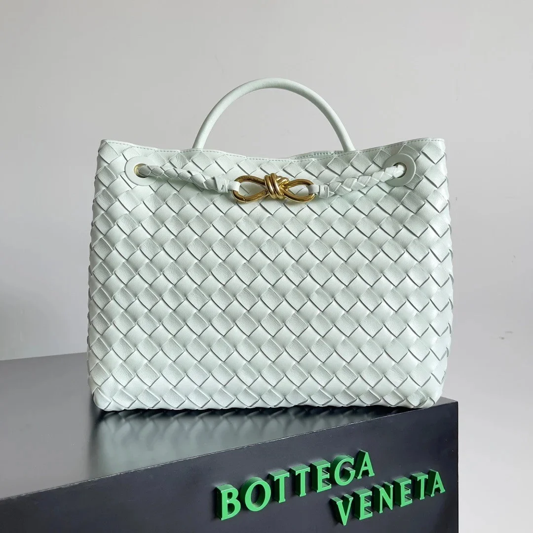 Bottega Veneta Andiamo Medium Bag In Glacier Intrecciato Lambskin product view 2