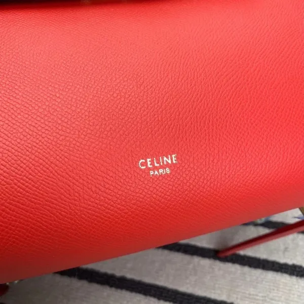 Celine Belt Mini Bag In Red Grained Calfskin product view 3