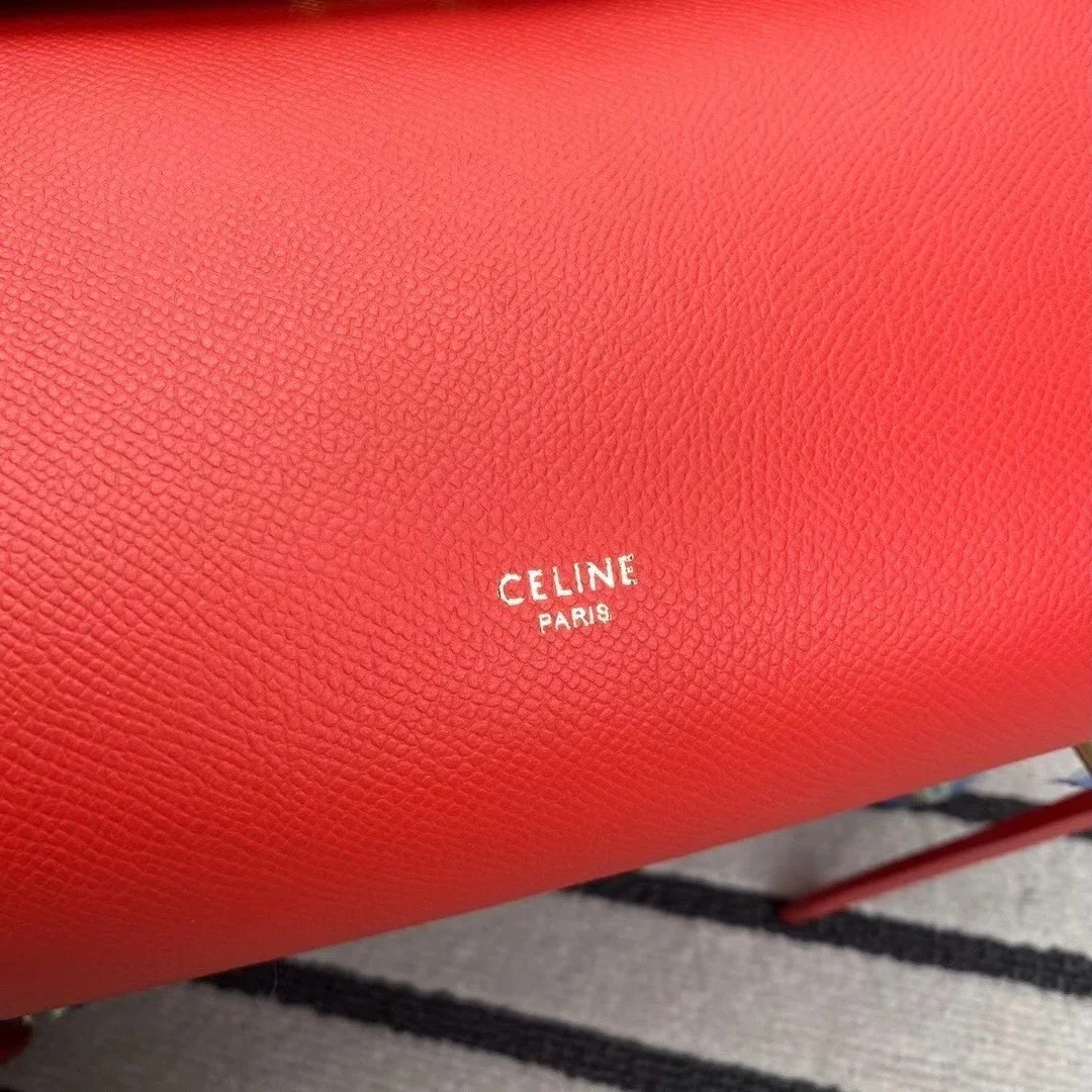 Celine Belt Mini Bag In Red Grained Calfskin product view 3