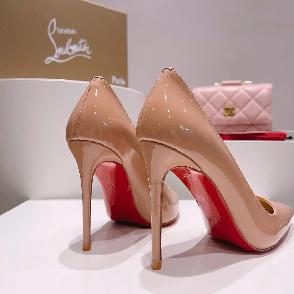 Christian Louboutin Kate Patent Pumps Nude Pink - 85 or 100 mm product view 8