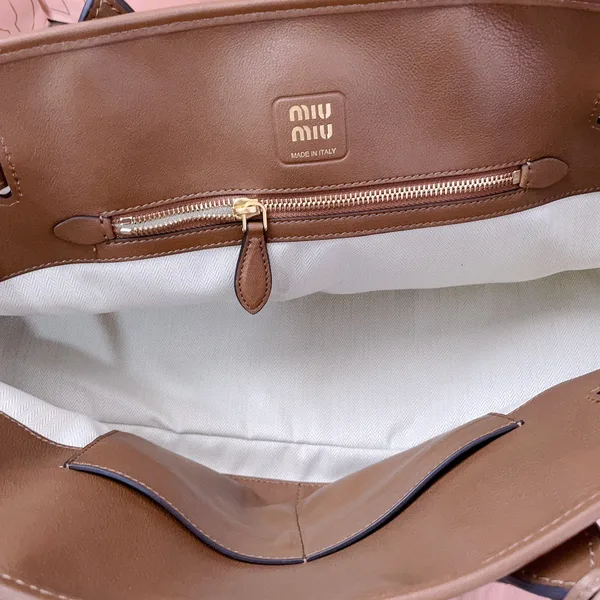 Miu Miu Aventure Leather Bag — Brown product view 9