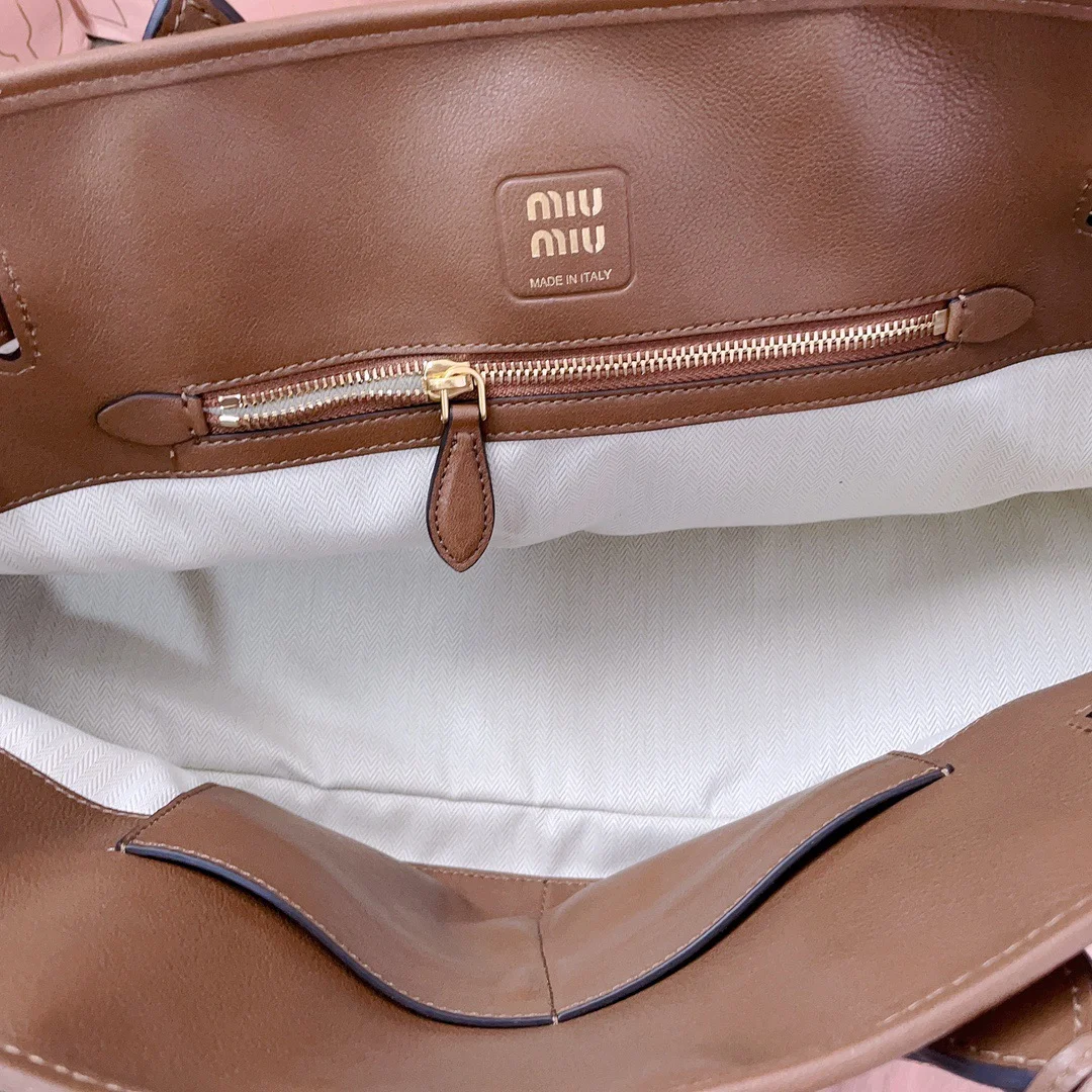 Miu Miu Aventure Leather Bag — Brown product view 9
