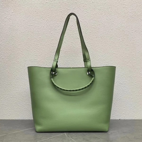 Loewe Anagram Medium Tote Bag In Rosemary Calfskin product view 2