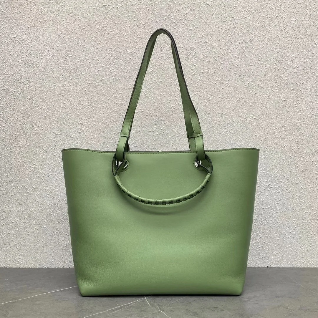 Loewe Anagram Medium Tote Bag In Rosemary Calfskin product view 2