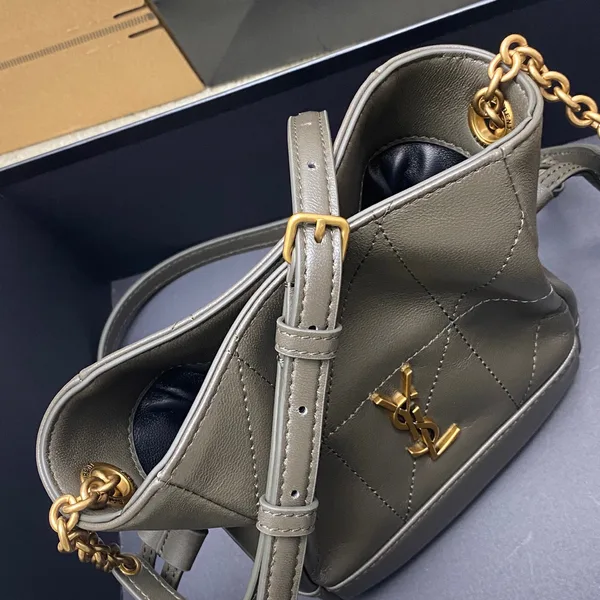 Saint Laurent Jamie Mini Shoulder Pouch — Olive product view 7