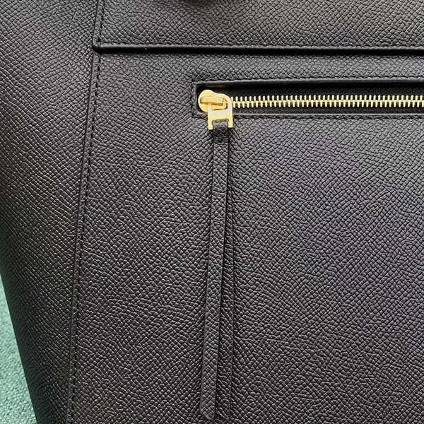 Celine Belt Mini Bag In Black Grained Calfskin product view 9