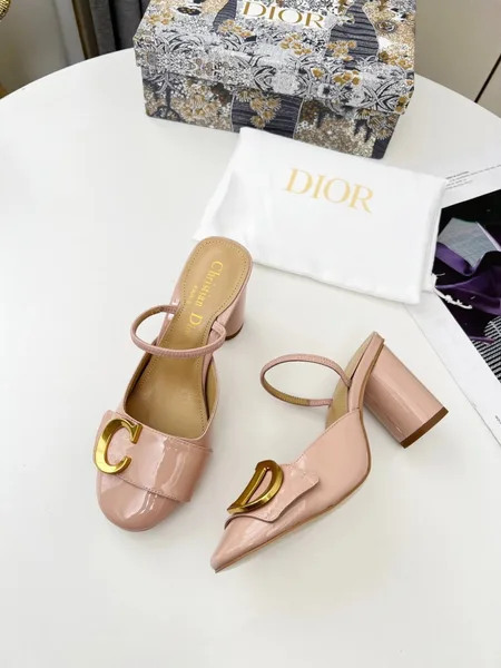Dior C’est Slingback Pumps 80MM in Nude Patent Calfskin product view 2