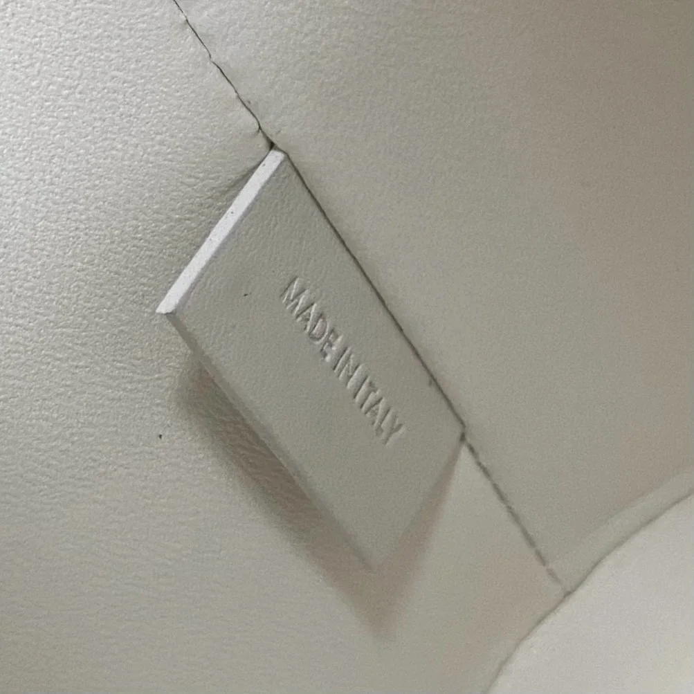 Celine Bonnie Backpack in White Calfskin product view 2
