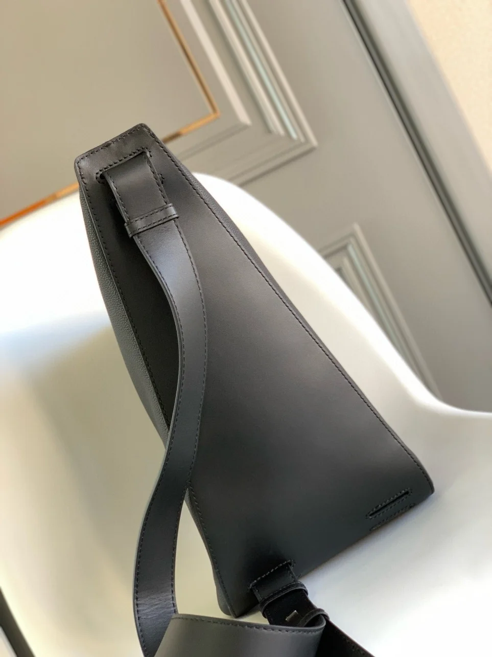 Loewe Anton Sling Bag in Black Grained Calfskin product view 2