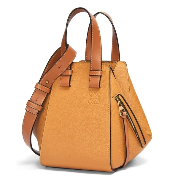 Loewe Compact Hammock Bag in Light Caramel Grained Calfskin product photo