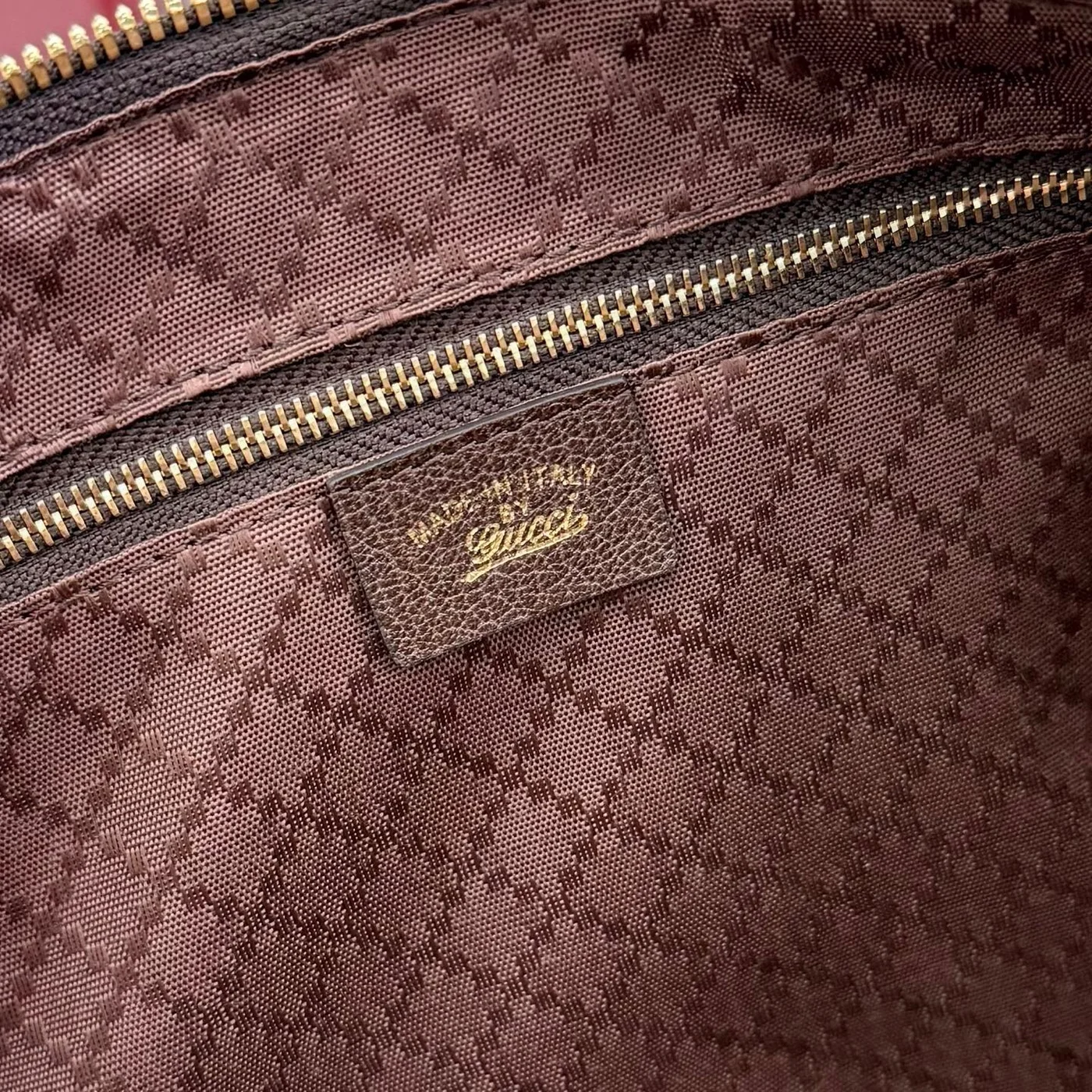 Gucci Borsetto Medium Boston Bag — Brown Suede product view 9