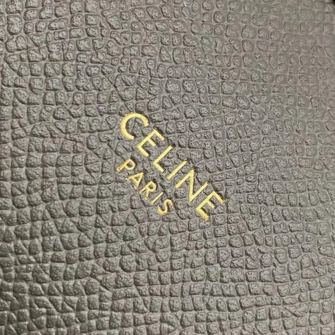 Celine Belt Mini Bag In Grey Grained Calfskin product view 4