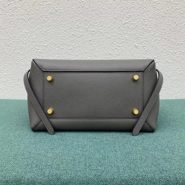 Celine Belt Mini Bag In Grey Grained Calfskin product view 7