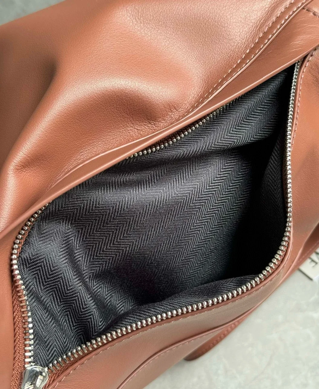 Loewe Flamenco Backpack in Brownie Supple Calfskin product view 10