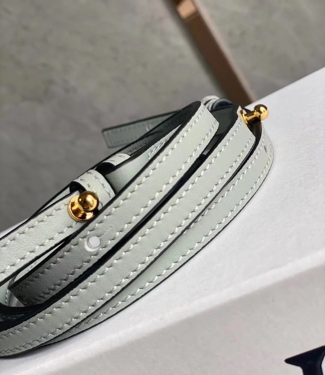 Loewe Flamenco Clutch Bag In Ash Grey Calfskin product view 5