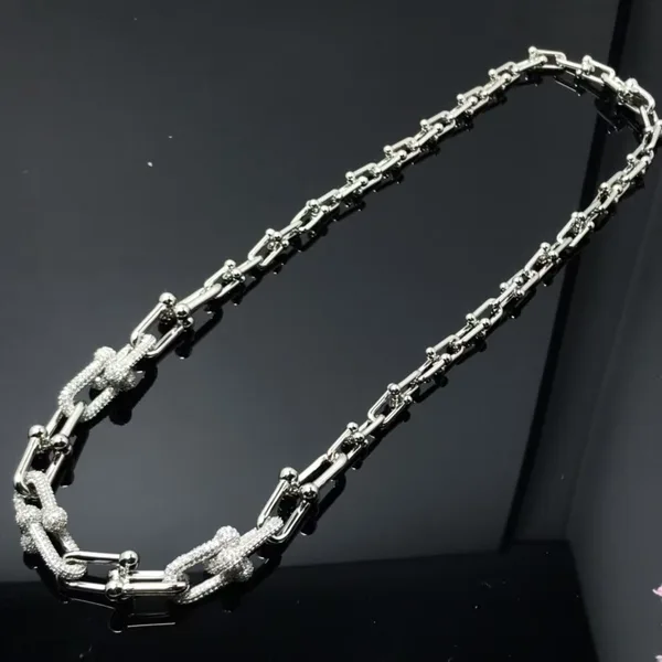 Tiffany & Co. HardWear Graduated Pavé-Effect Link Necklace Silver-Tone product view 2