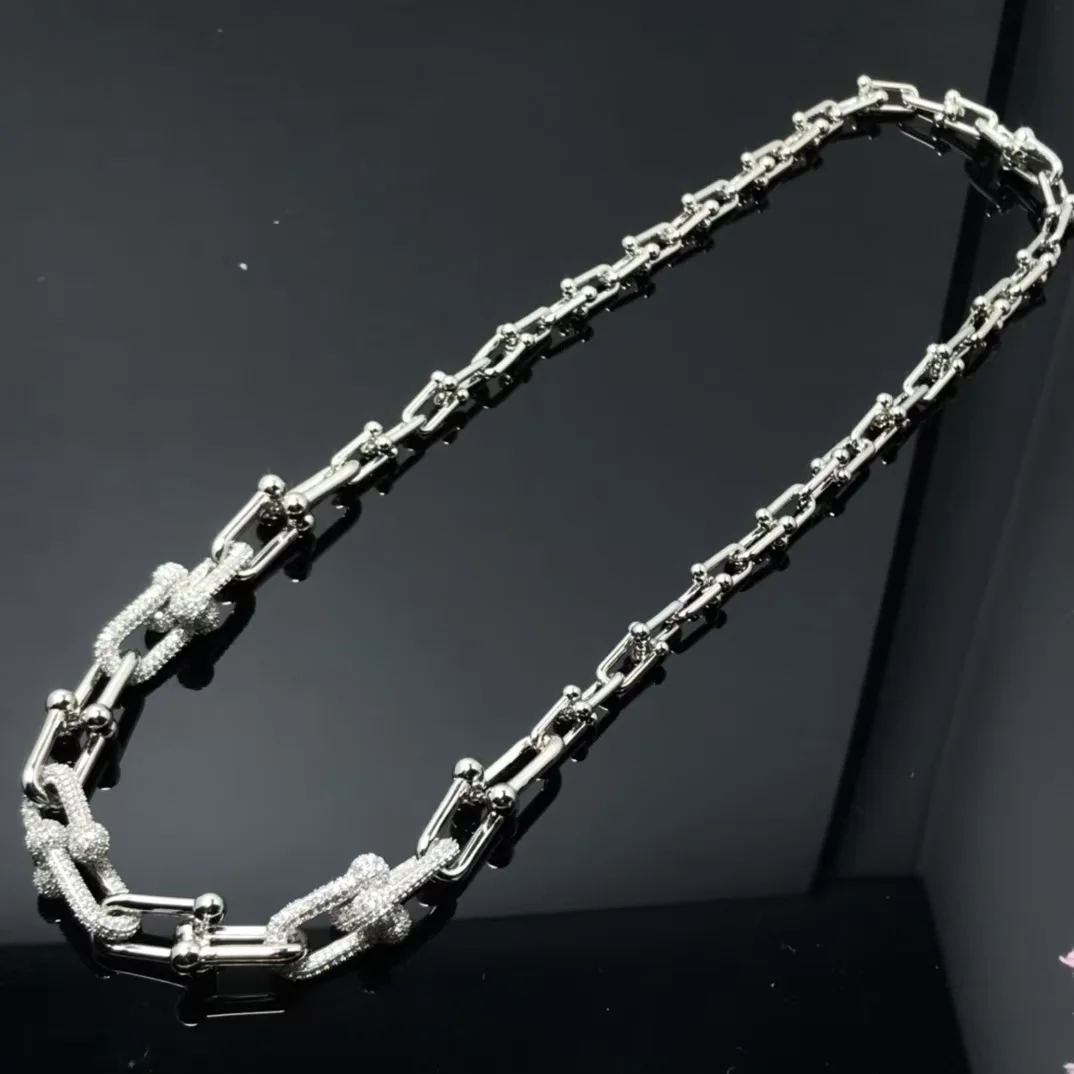 Tiffany & Co. HardWear Graduated Pavé-Effect Link Necklace Silver-Tone product view 2