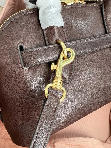 Miu Miu Aventure Small Top-handle Bag in Briarwood Nappa Leather product view 8