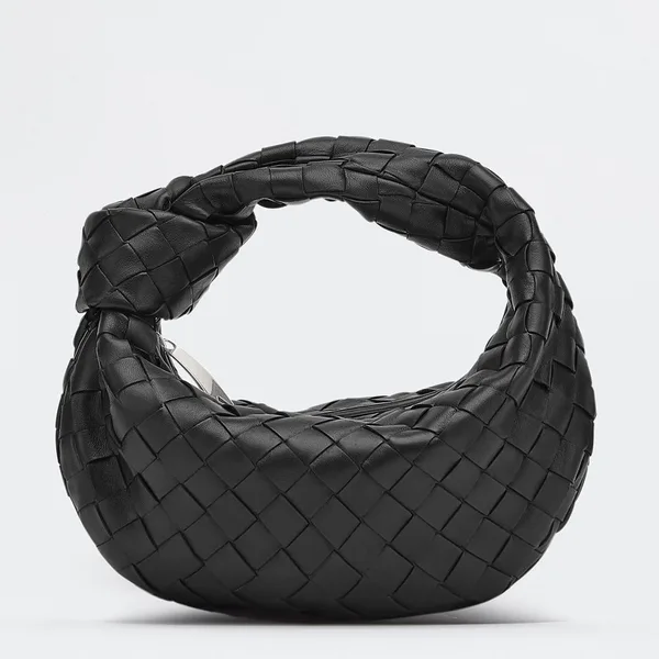 Bottega Veneta BV Jodie Mini Bag In Black Intrecciato Lambskin product photo