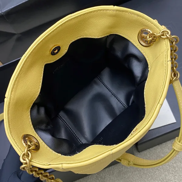 Saint Laurent Jamie Mini Shoulder Pouch — Yellow product view 8