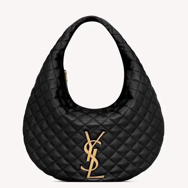 Saint Laurent Icare Hobo Bag in Black Quilted Nappa Leather product photo