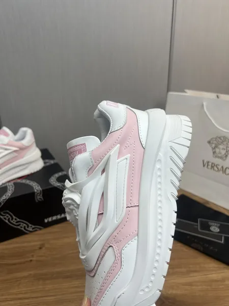 Versace Leather Sneakers White Pink product view 8