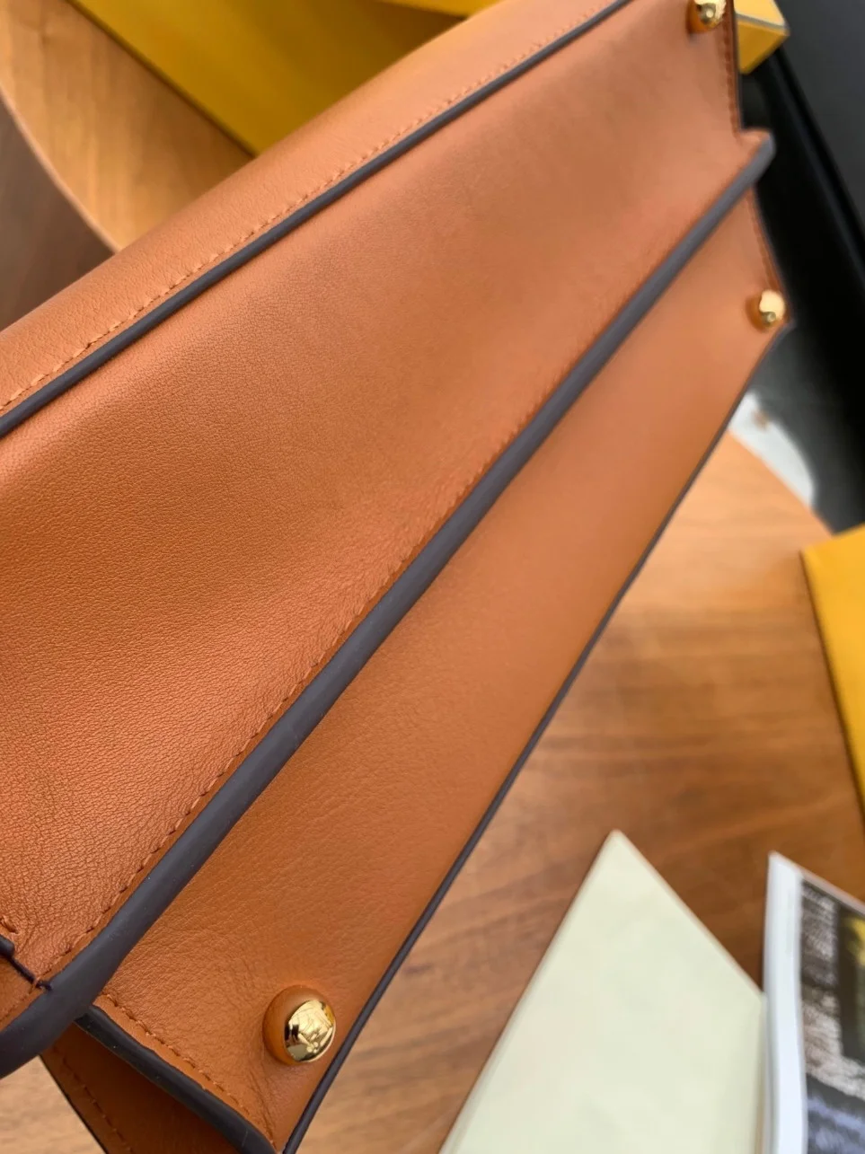 Fendi Peekaboo ISeeU Medium Bag In Brown Calfskin product view 8