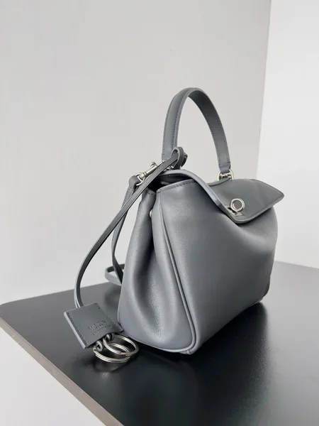 Balenciaga Rodeo Mini Bag in Grey Calfskin product view 6