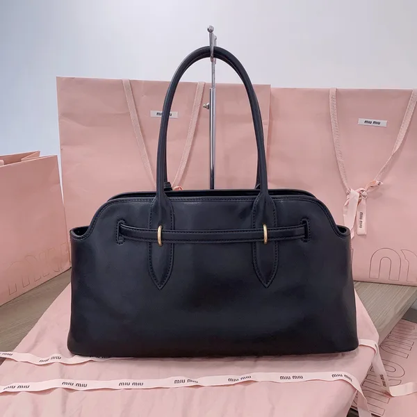Miu Miu Aventure Leather Bag — Black product view 3