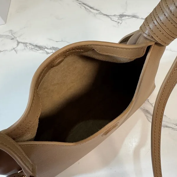 Loewe Mini Scarf Bag In Smooth Calfskin — Brown product view 8