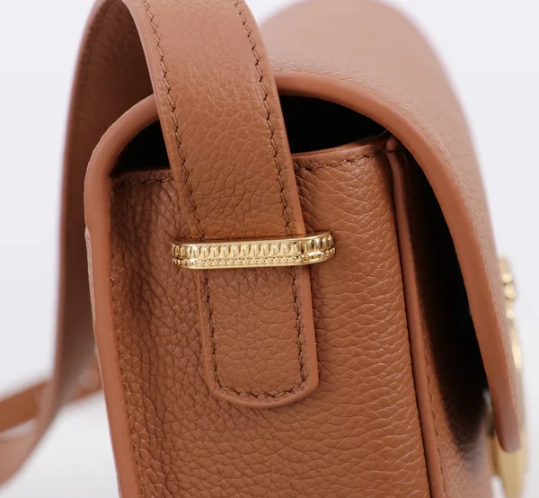 Medium Dior Médaillon Flap Bag — Brown product view 4