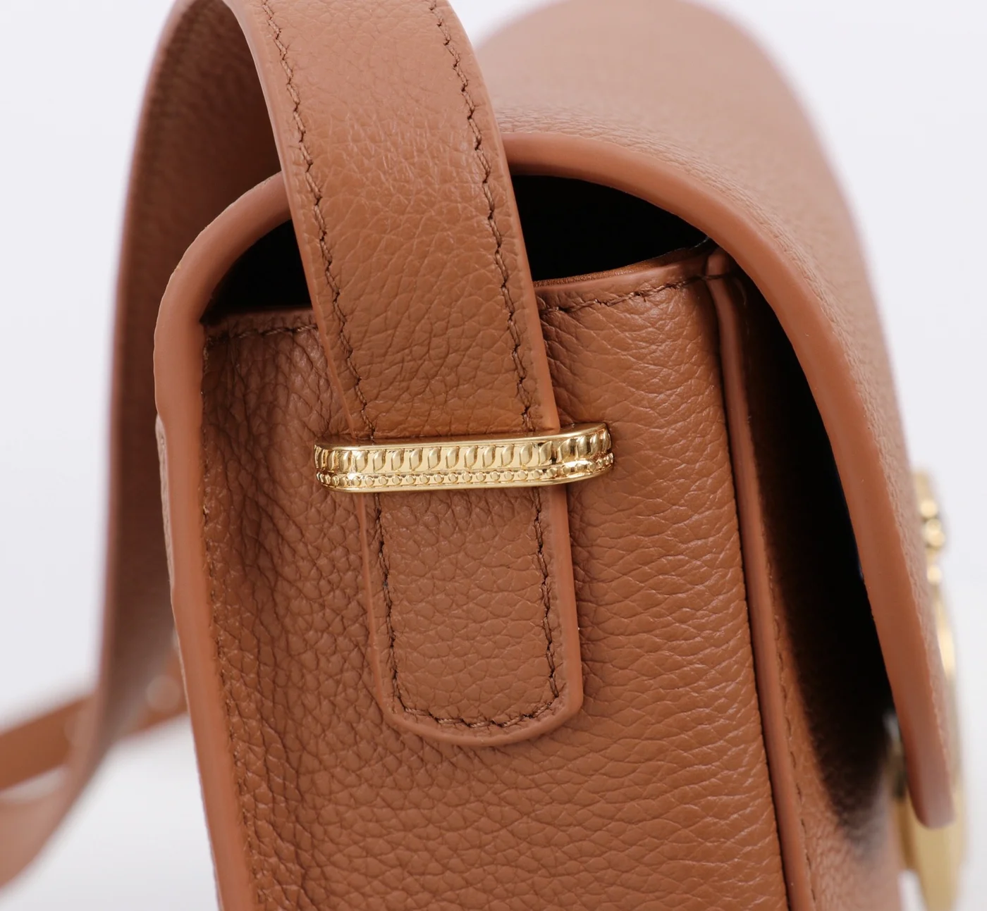 Medium Dior Médaillon Flap Bag — Brown product view 4