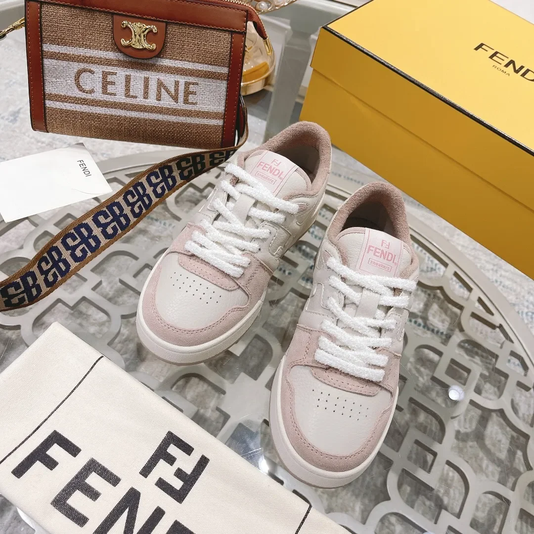 Fendi Match 2024 Sneakers Pink Low Top product view 2