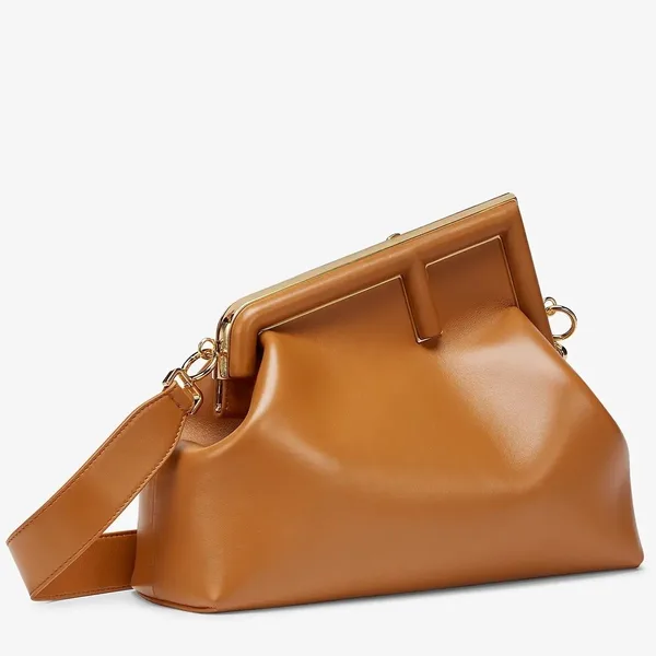 Fendi First Medium Bag In Brown Nappa Leather product photo