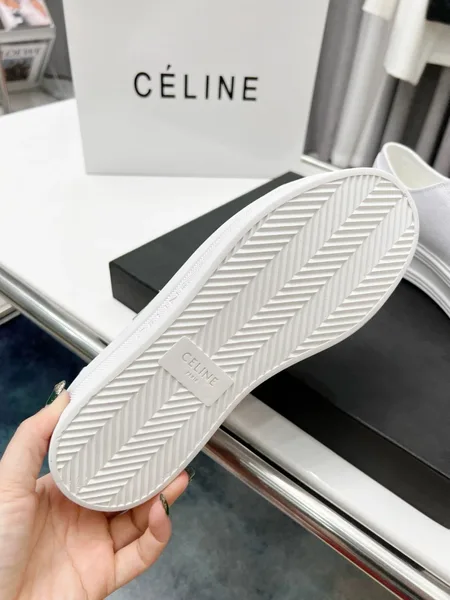 Celine Women’s Jane Low-top Sneakers in White Canvas product view 7