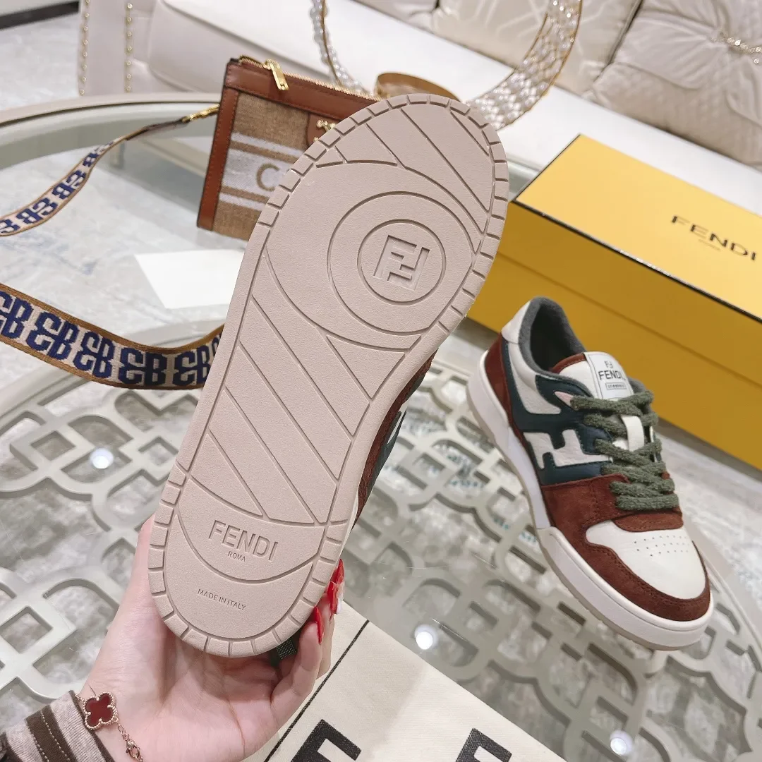 Fendi Match 2024 Sneakers White & Green product view 9