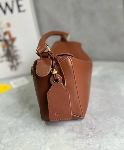 Loewe Featherlight Puzzle Small Bag in Pecan Nappa Lambskin product view 6