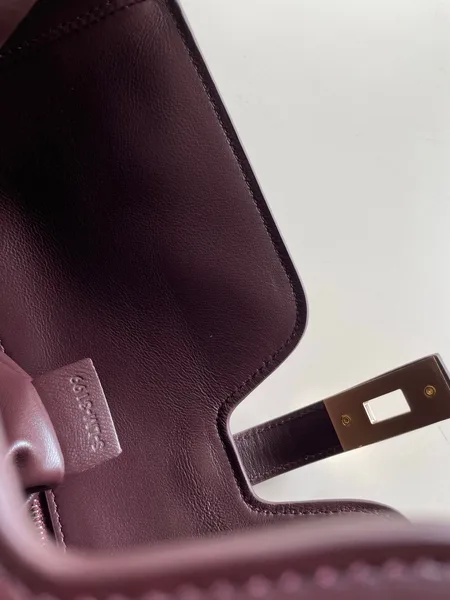 Celine Medium Camille 16 Soft Bag In Smooth Calfskin — Burgundy product view 6