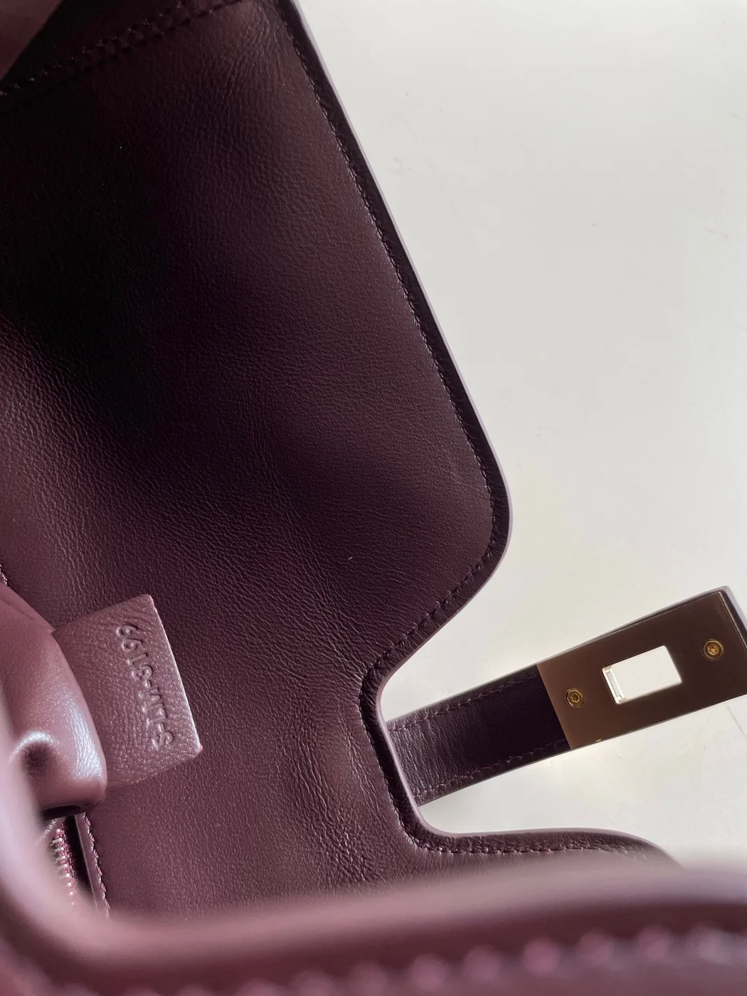 Celine Medium Camille 16 Soft Bag In Smooth Calfskin — Burgundy product view 6