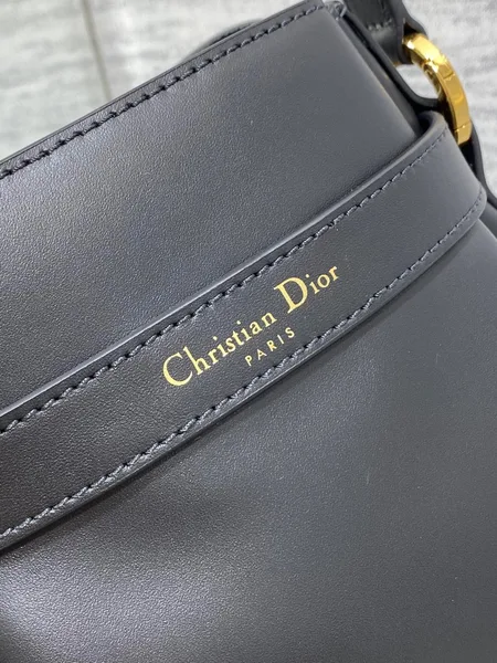 Dior C’est Medium Bag in Black Saddle Calfskin product view 8