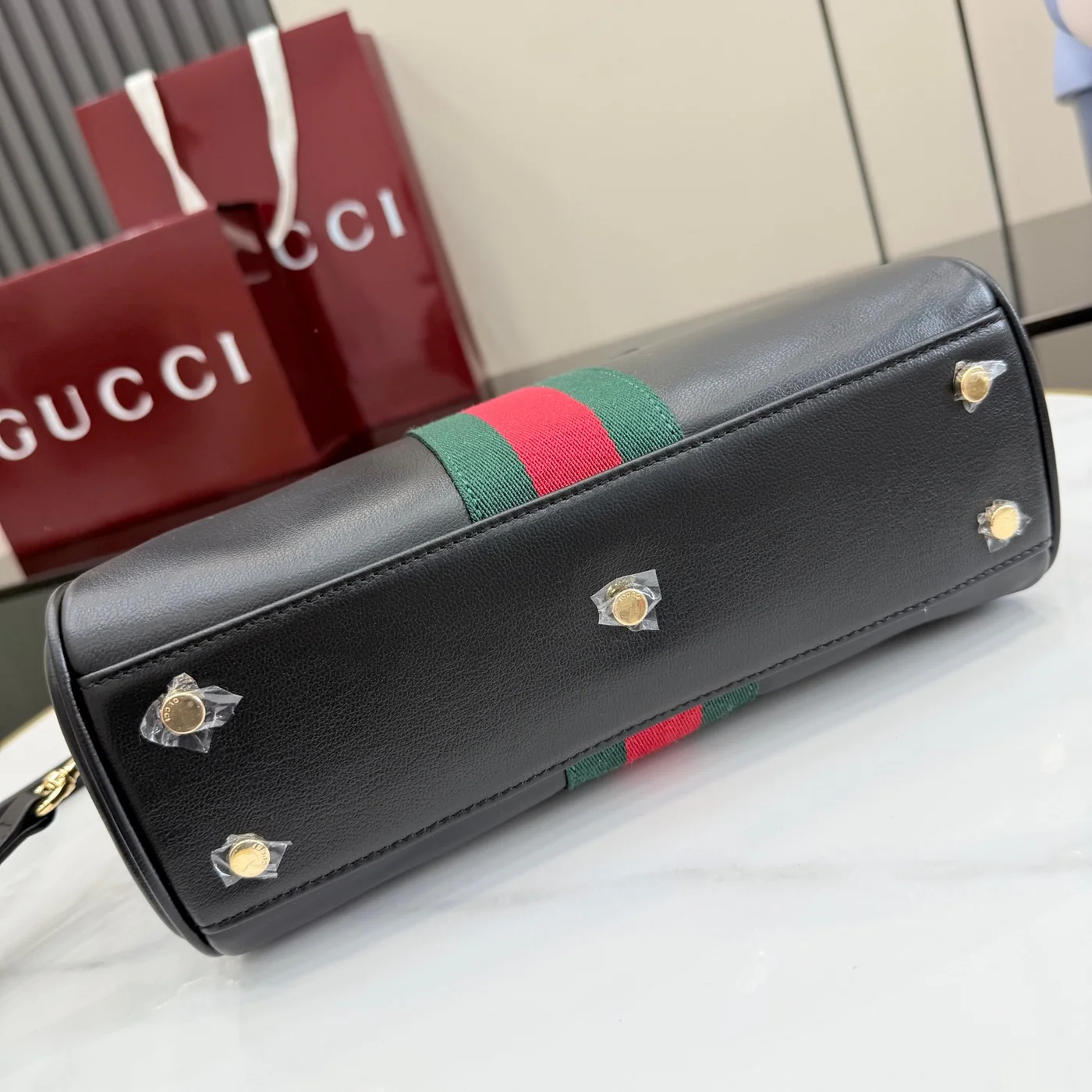 Gucci Borsetto Medium Boston Bag — Black product view 4