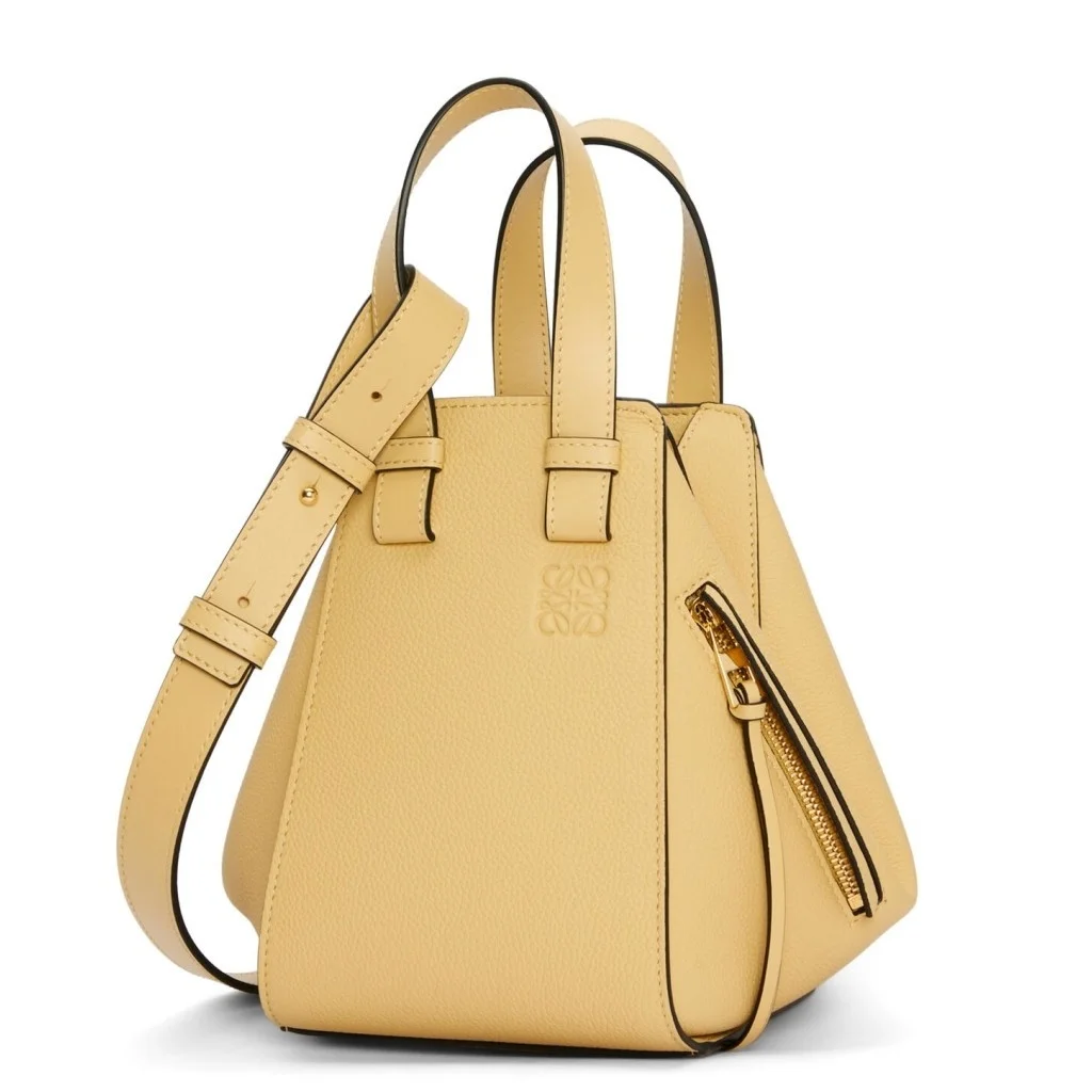 Loewe Compact Hammock Bag in Dark Butter Grained Calfskin product view 1
