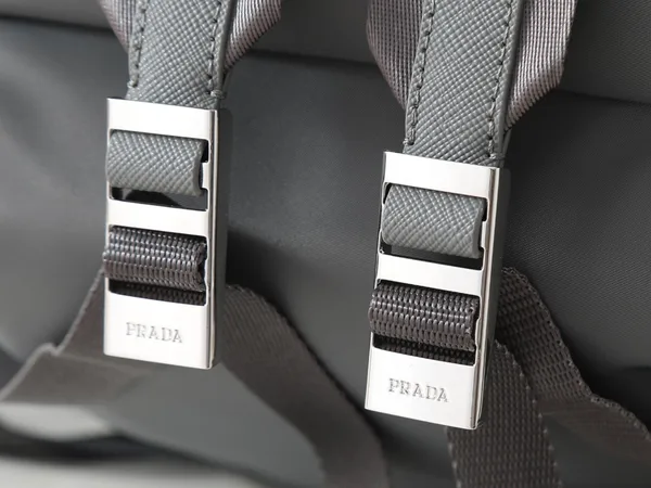 Prada Backpack in Mercury Gray Re-Nylon product view 9